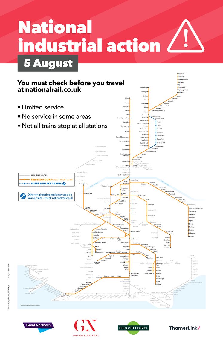 Service map 5 August