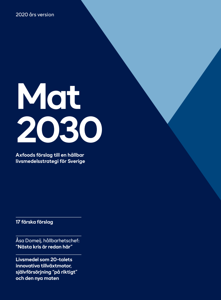 Axfood Mat2030 rapport 200923