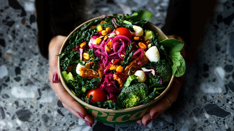 Neutral greens in a bowl