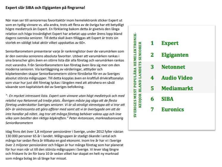 Expert slår SIBA och Elgiganten på fingrarna! 