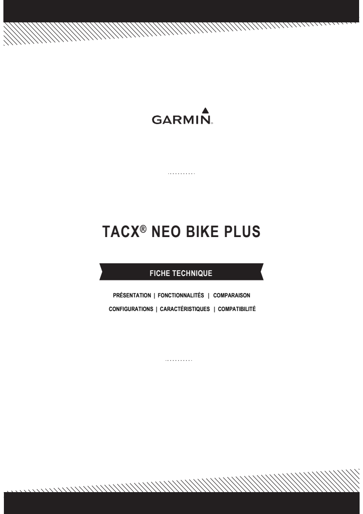 Garmin fiche technique Tacx NEO Bike Plus