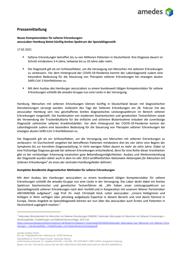 Pressemitteilung aescuLabor Seltene Erkrankungen - 17. Februar 2021.pdf