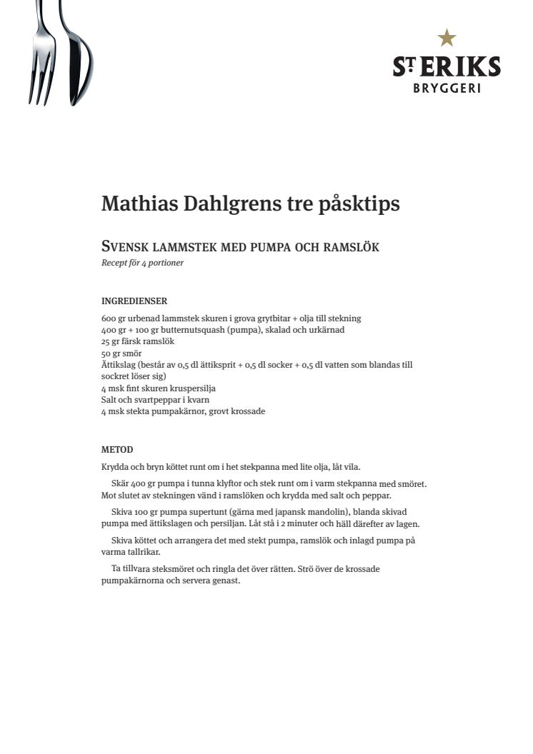 Mathias Dahlgrens påsköl är tillbaka