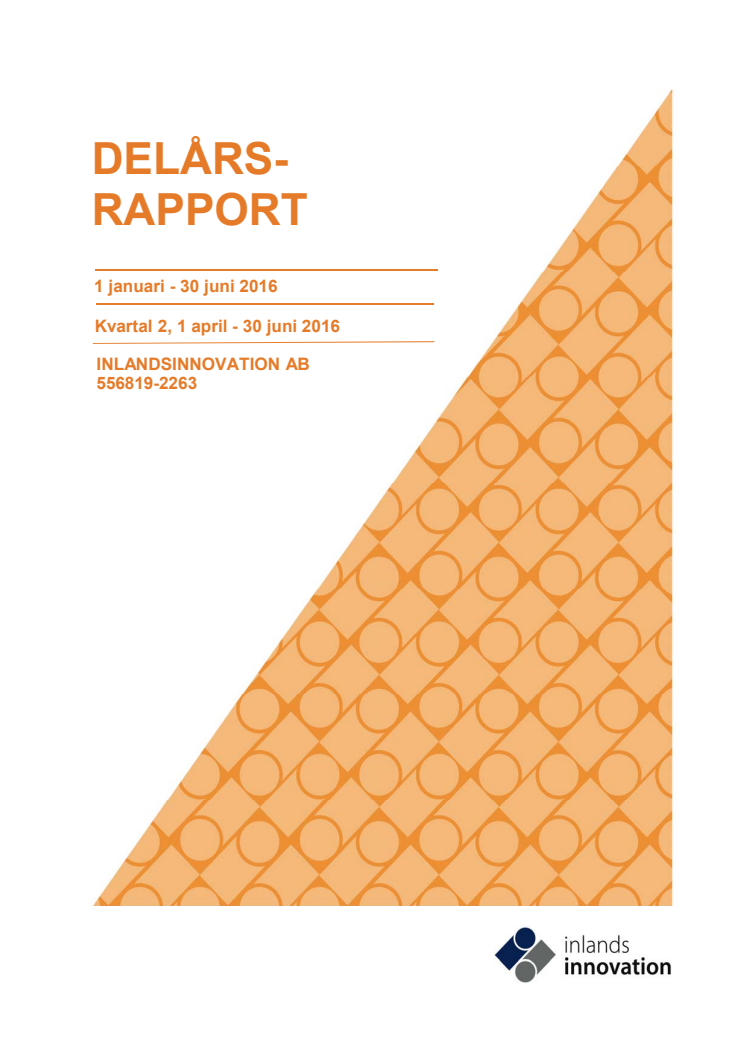 Delårsrapport jan-juni 2016. Fortsatt expansion för portföljbolagen