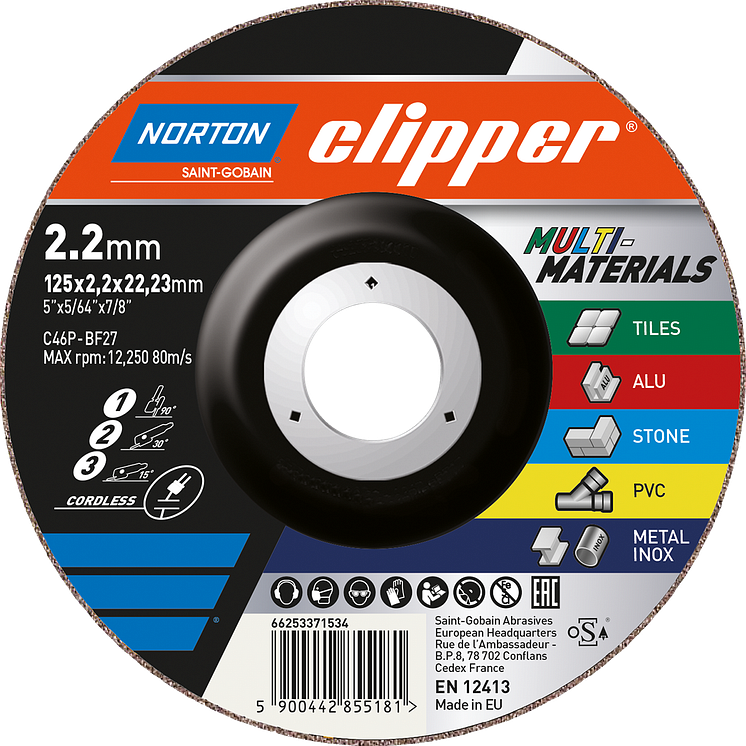 Norton Clipper Multi-Material - Produkt - Navrondell