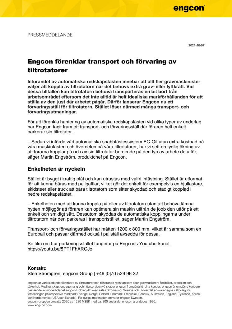 211007_press_Engcon förenklar transport och förvaring av tiltrotatorer