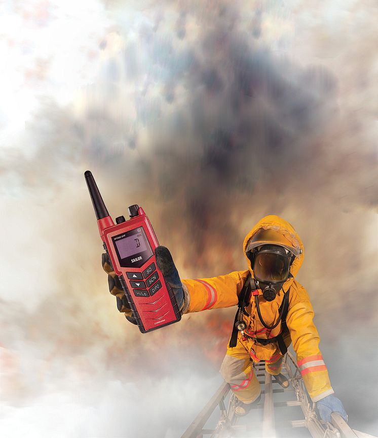 High res image - Cobham - Maritime -SAILOR 3965 UHF Fire Fighter