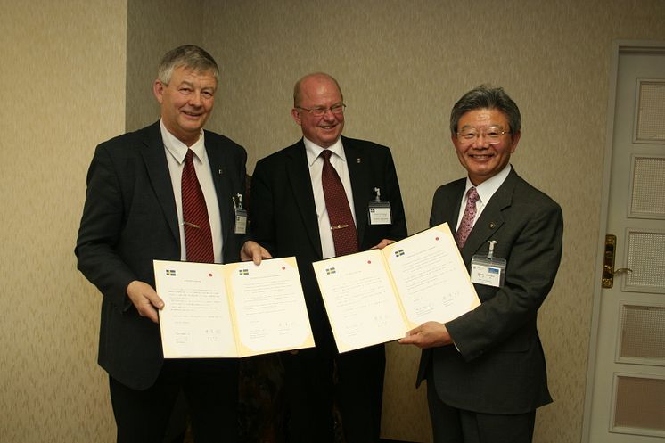 Bert Öhlund, Lorentz Andersson och Minoru Koruhara