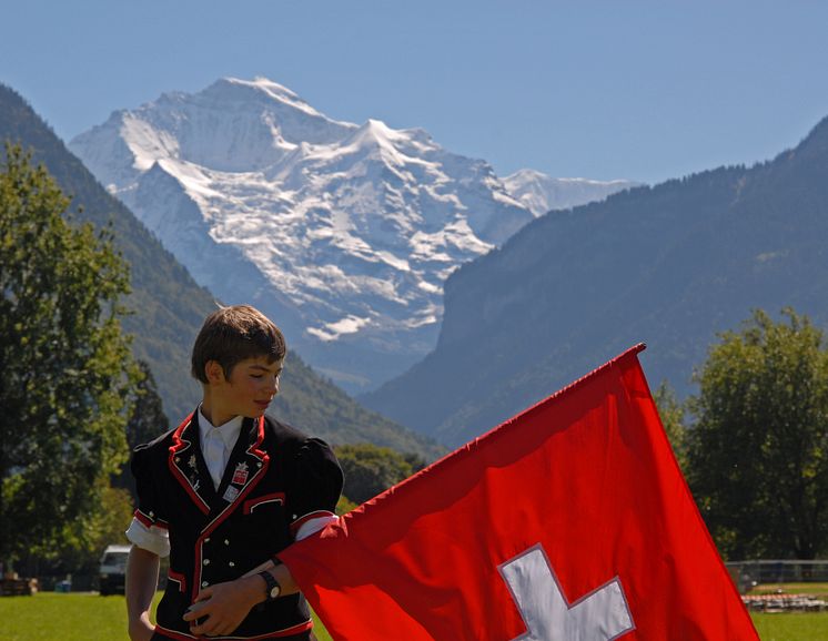 Fahnenschwingen, Unspunnenfest Interlaken / Quelle: Verein Unspunnenfest