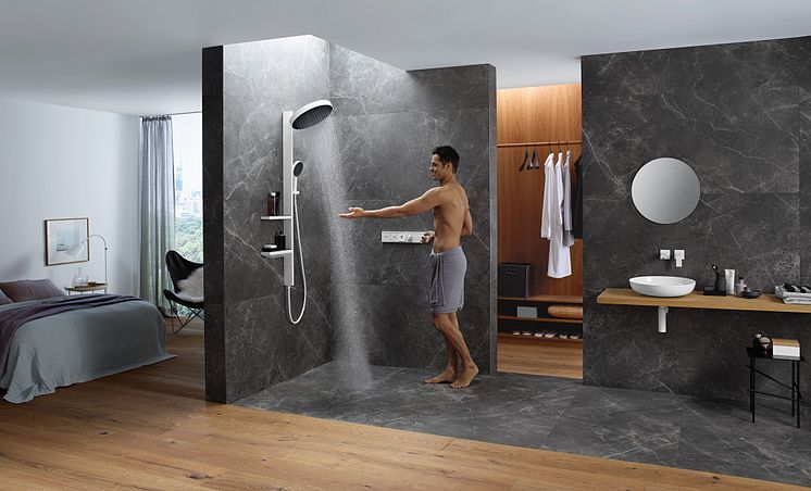 hansgrohe Rainfinity med mann