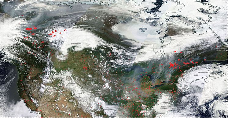 Active fires photo NASA Worldview