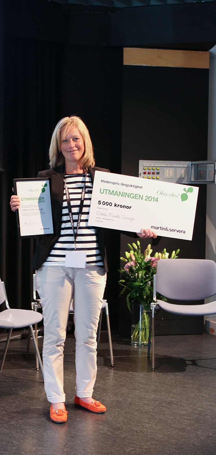 Utmaningen 2014_Vinnare hederspris Långsiktighet_Orkla Foods Sverige