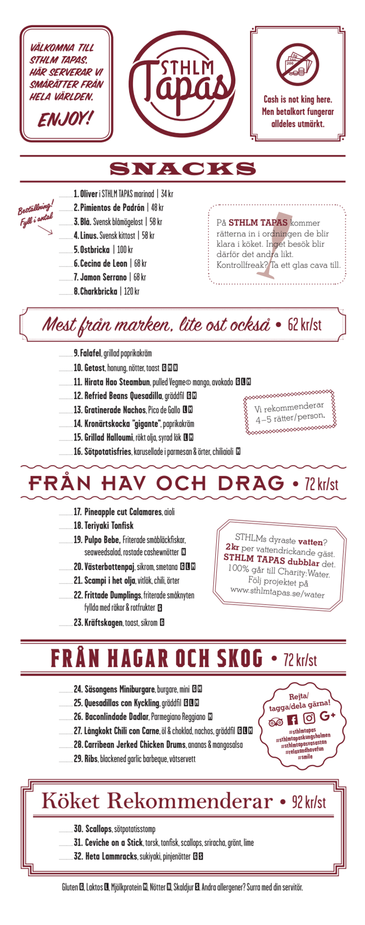 Ny meny på STHLM TAPAS