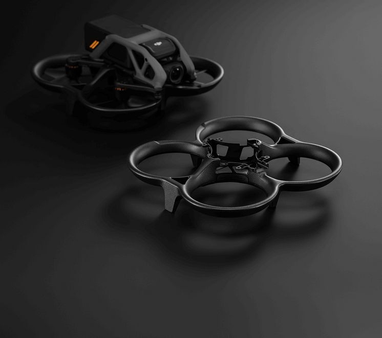 DJI Avata with Propeller Guard (dark background)