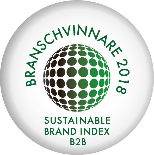 Branschvinnare 2018, Riksbyggen, Sustainable Brand Index B2B