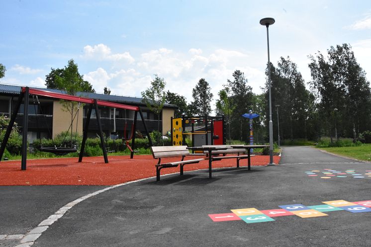 Lekplatsen vid Strandvallen på Vallås