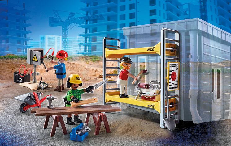 Baugerüst mit Handwerkern (70446) von PLAYMOBIL