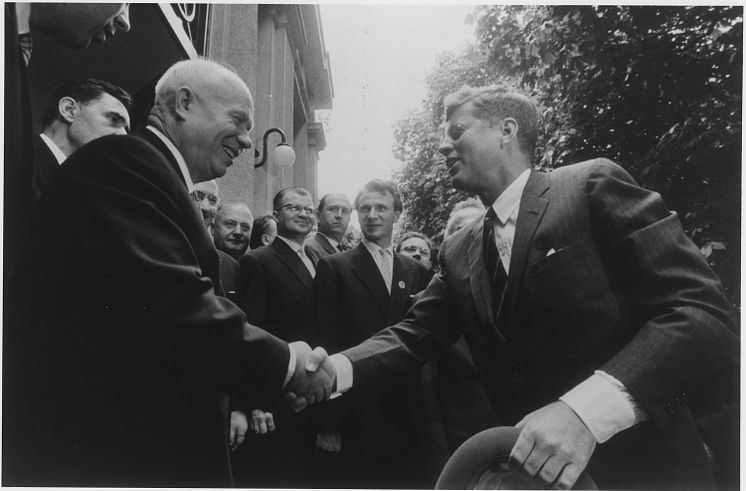 Nikita Chrusjtjov och John F Kennedy