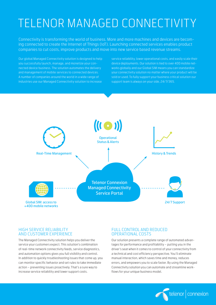 Telenor Managed Connectivity Datasheet