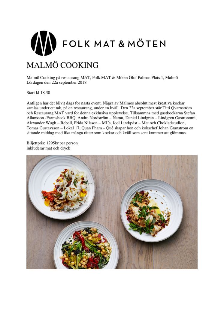 Malmö cooking