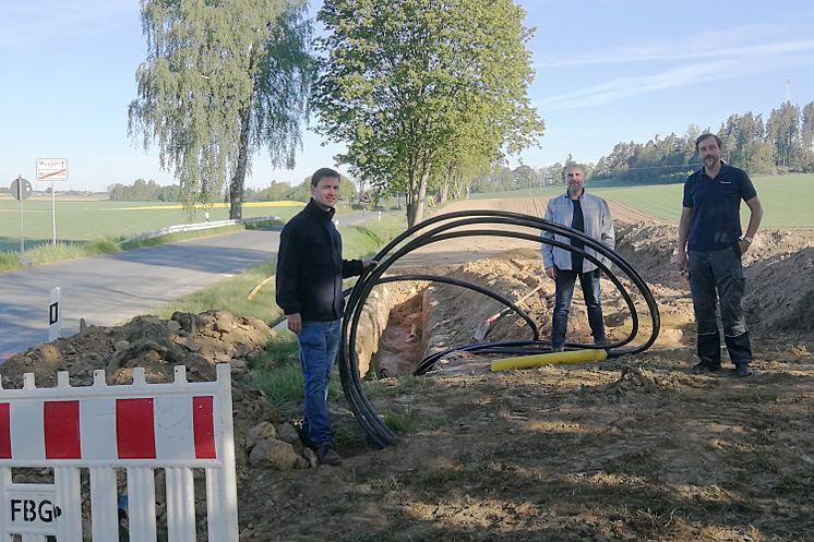 Bau Kabelleitung Mechlenreuth