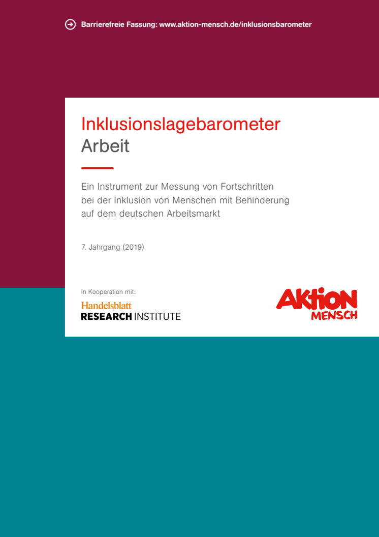 Studie Inklusionsbaromter 2019