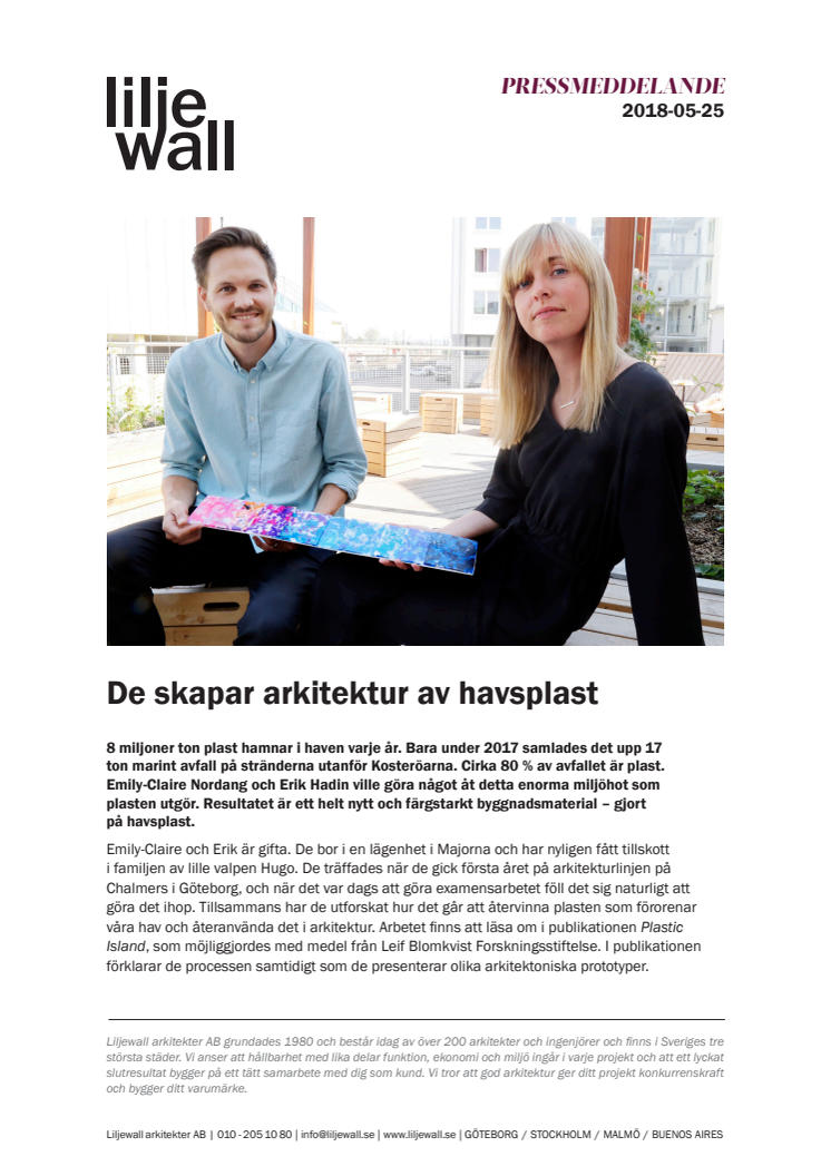 De skapar arkitektur av havsplast