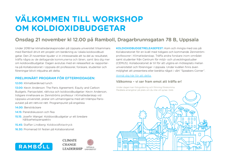 Inbjudan: Workshop om koldioxidbudgetar