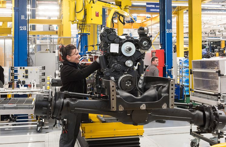 CLAAS traktorfabrik i Le Mans