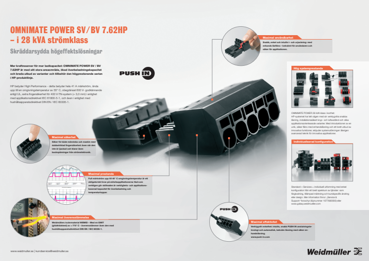 OMNIMATE POWER SV / BV 7.62HP – i 28 kVA strömklass