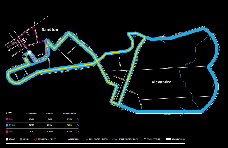 Discovery Duathlon Route Map