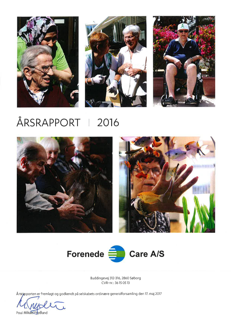 Forenede Care - Årsrapport 2016