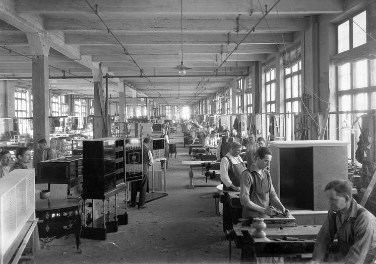 1929 NK verkstad snickerilokal Foto Sörmlands museum