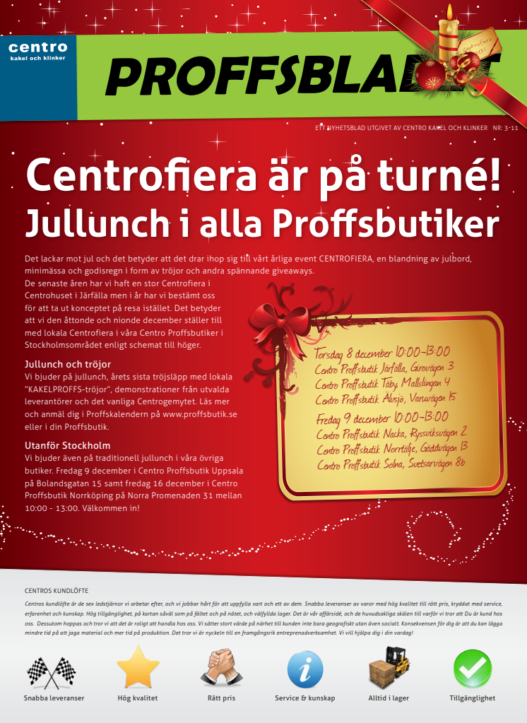 Centrofiera - Jullunch och gemyt i Centros Proffsbutiker
