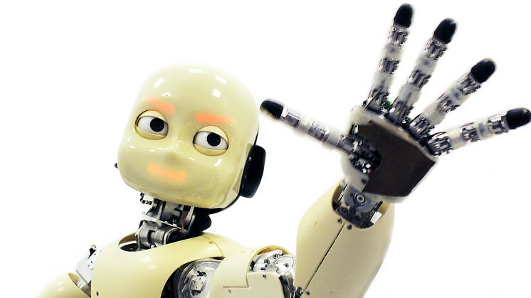 iCub humanoid robot i Italia del Futuro. Bild: 