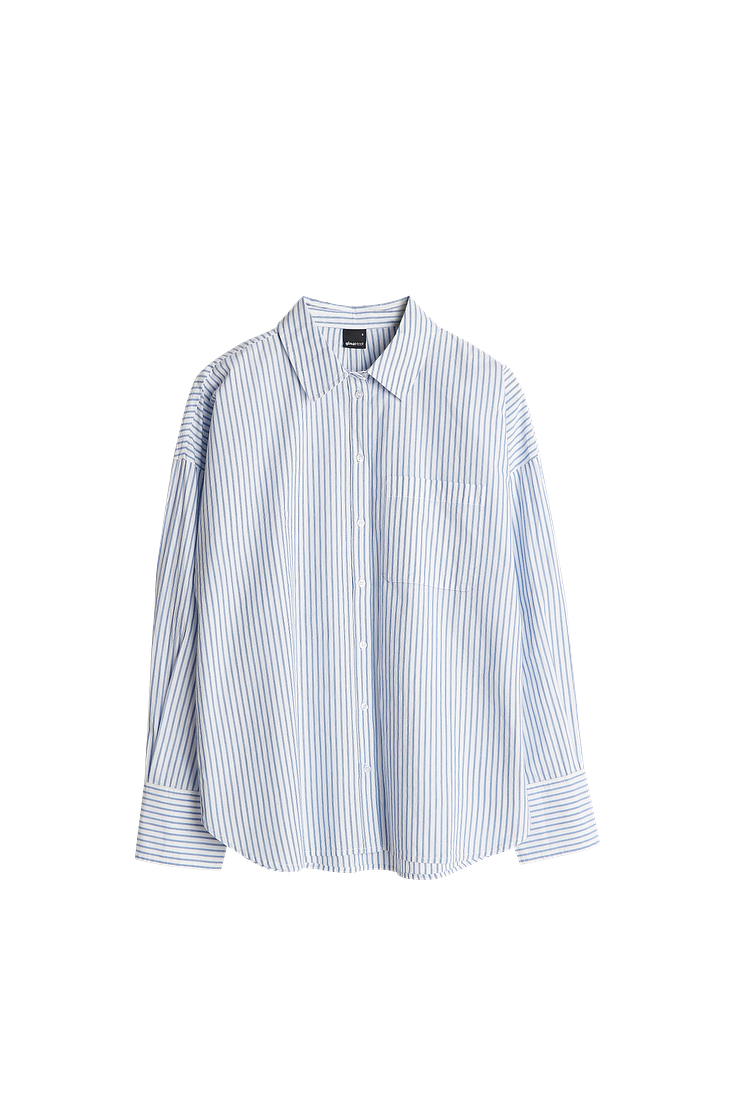Amanda pyjamas shirt - Blue/stripe