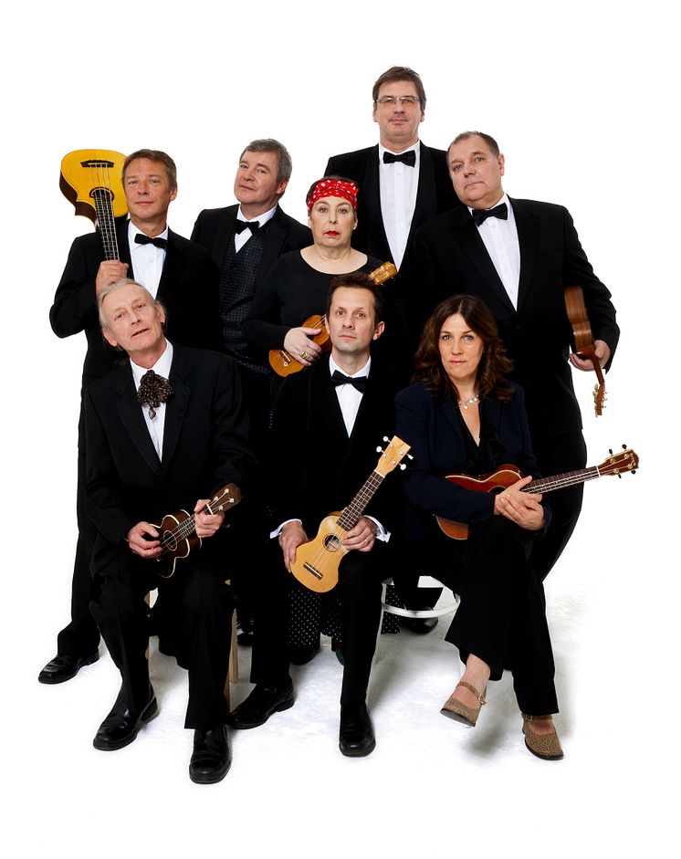 The Ukulele Orchestra of Great Britain – 30 Plucking Years på Palladium Malmö 4 mars