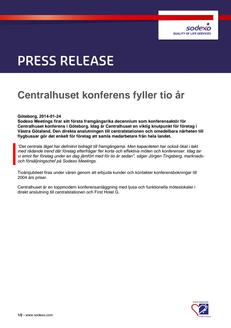 Centralhuset konferens fyller tio år