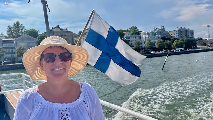 Helena från FREEDOMtravel i Helsingfors