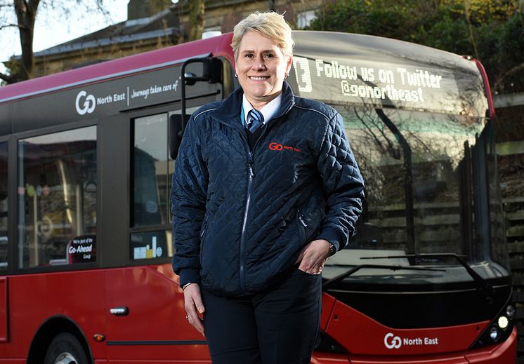 Pamela Young, a Go North East bus driver