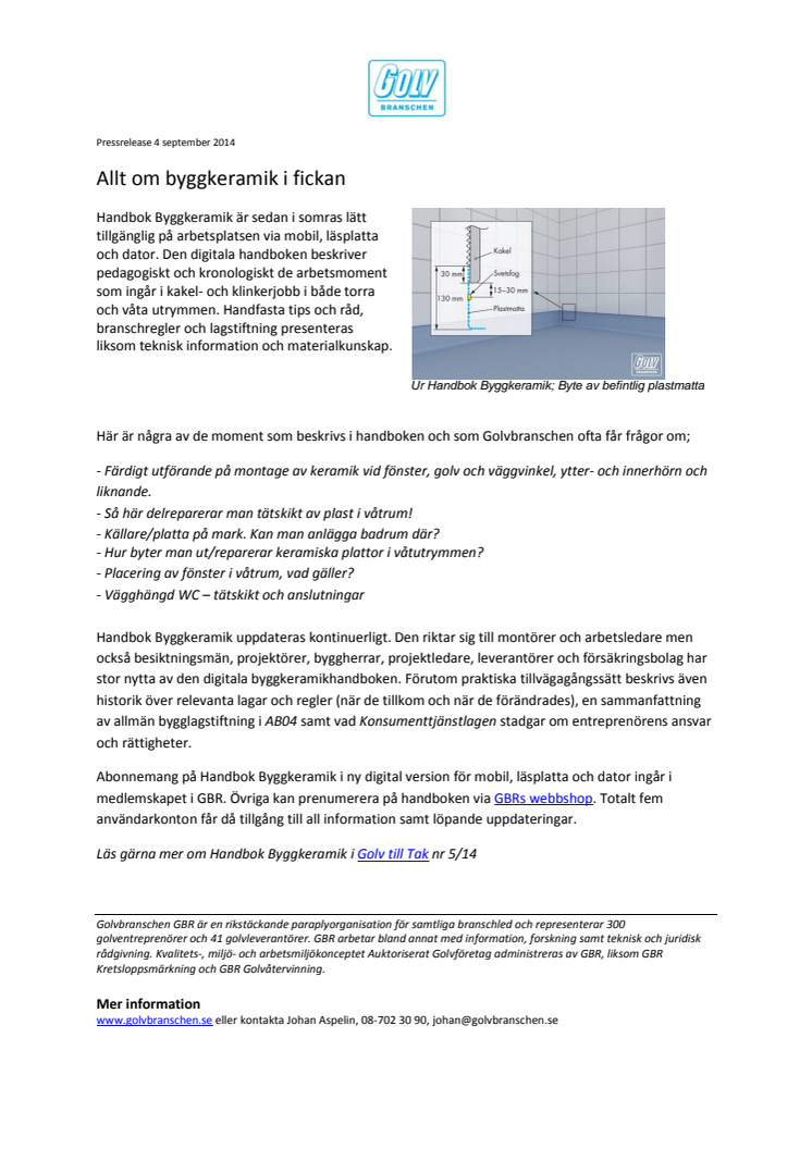 Allt om byggkeramik i fickan