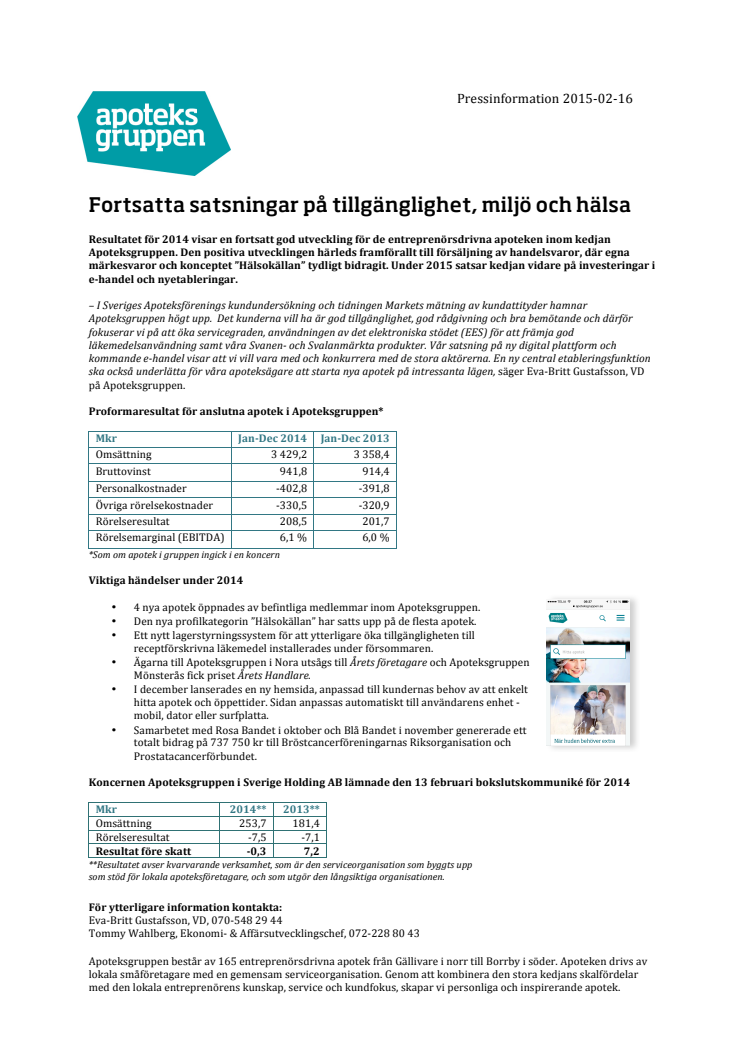 ​Fortsatta satsningar på tillgänglighet, miljö och hälsa