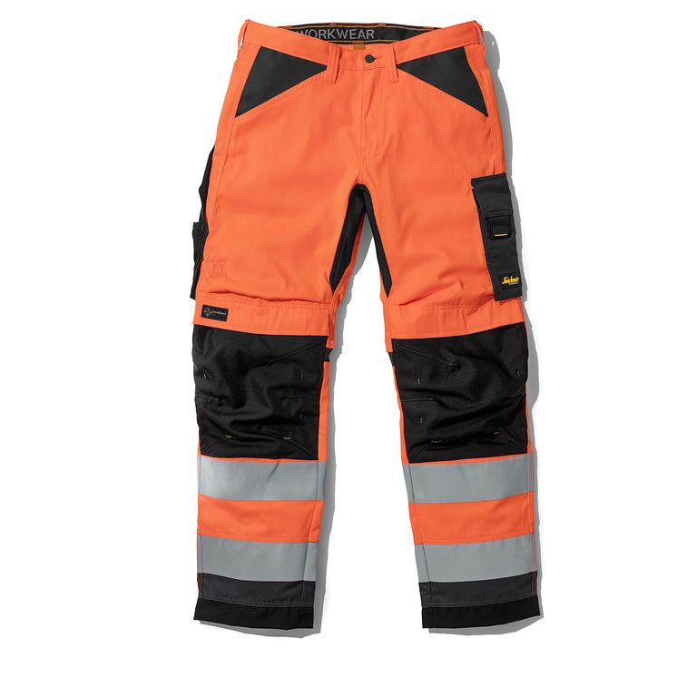 6331 AllroundWork+, High-Vis Arbeidsbukse, Kl. 2