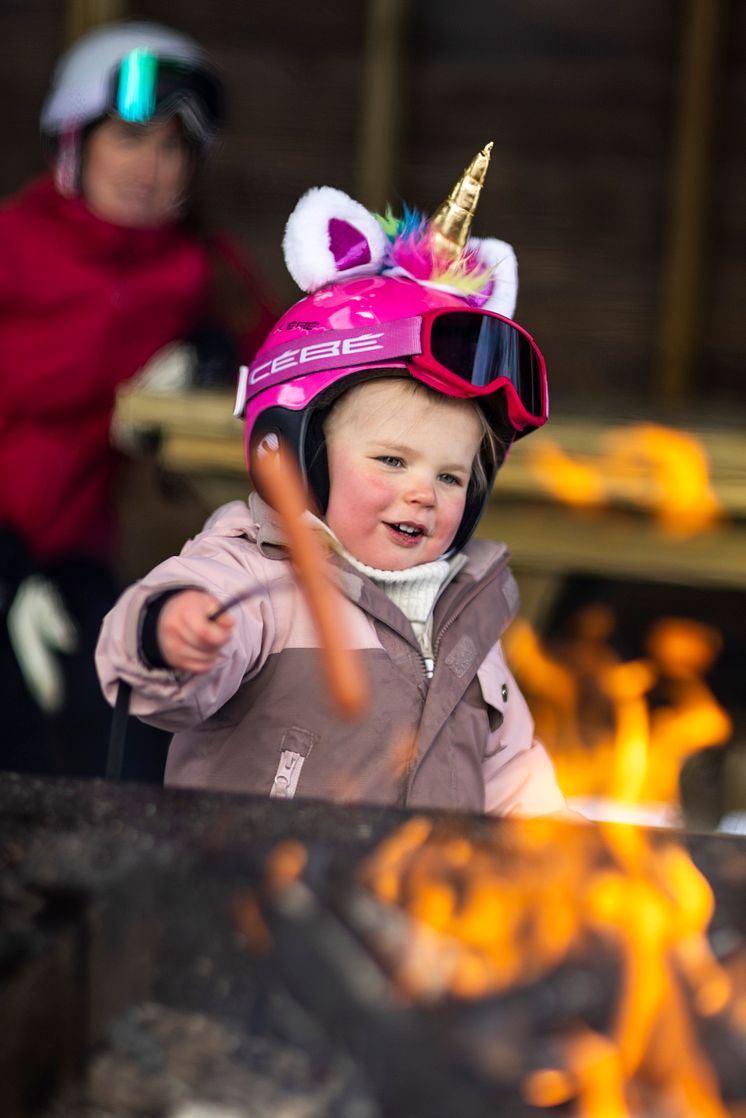 Stöten i Sälen - grill-barn-korv-fika