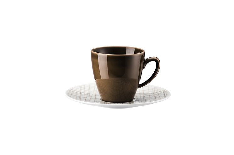 R_Mesh_Line Walnut_Cup and saucer 4 tall