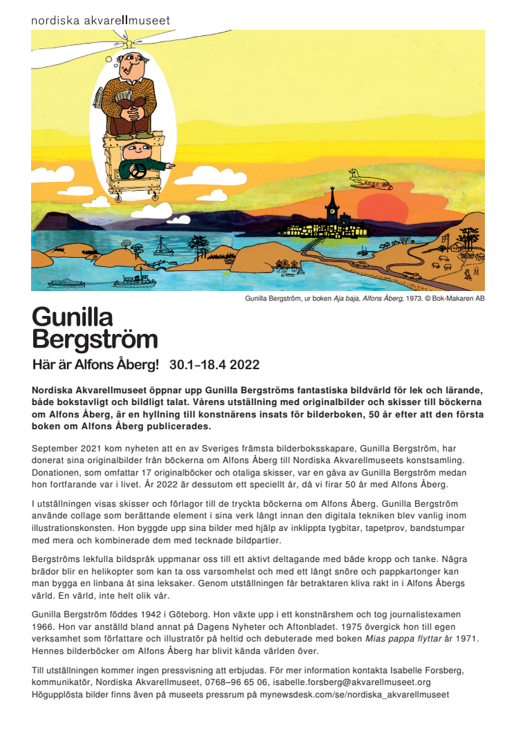 Gunilla Bergström på Nordiska Akvarellmuseet pressmeddelande.pdf