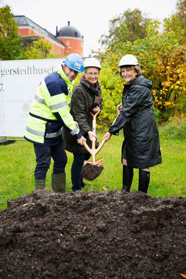 Första spadtaget Segerstedthuset, Uppsala universitet