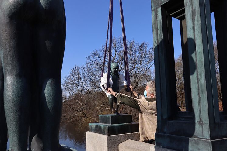 Sinnataggen er tilbake i Vigelandsparken