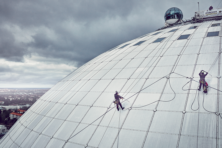 Kärcher Globen från sidan