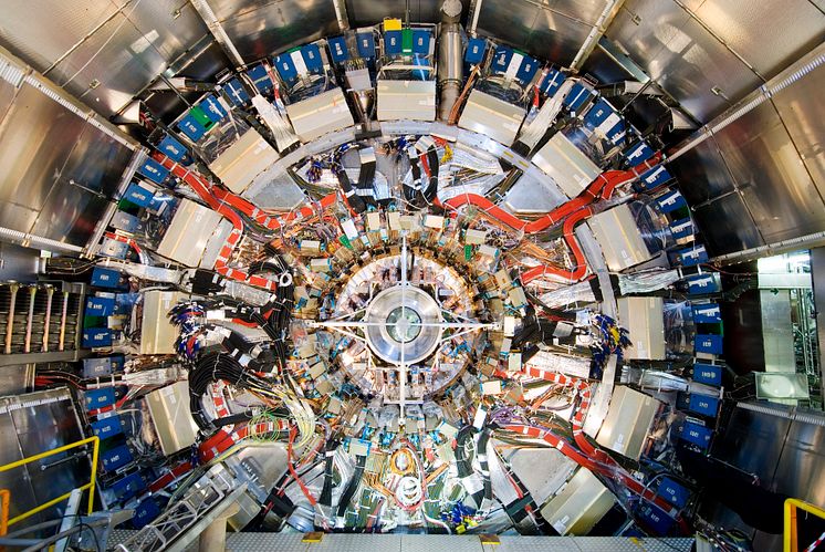 Mätdata som används vid försöken samlas in med ATLAS-experimentet vid CERN på gränsen mellan Schweiz och Frankrike. Foto: CERN.